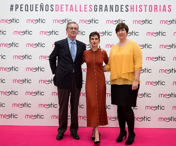 María León junto a José Luis Palma y María Capilla. 