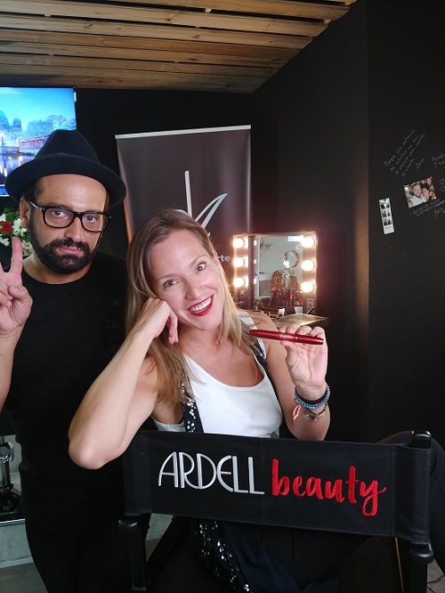 Con Giann Franco, maquillador oficial de Ardell Beauty.
